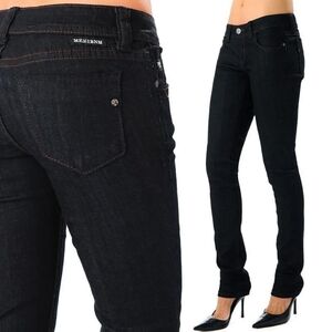 MEK Denim Black Wash Moscow Cigarette Jeans Size 28 W x 34 L